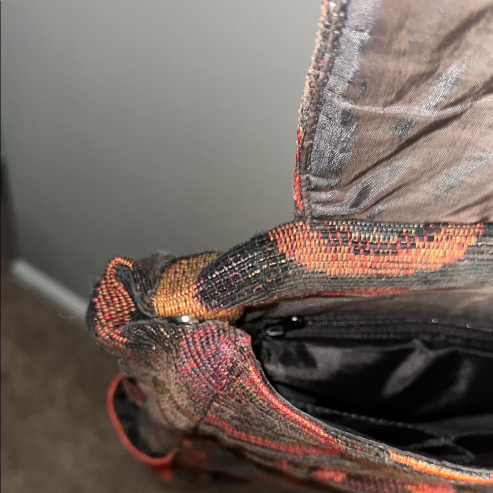 Abstract Multicolored Tapestry Backpack - image 2